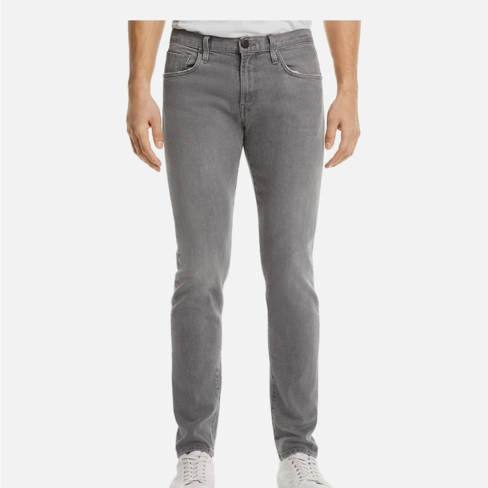 j brand men’s straight leg jeans in gray wash